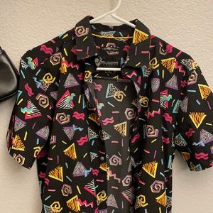 Unique Neon Button Up! Never worn :)